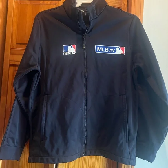 MLB.TV Black Large Zip Up Jacket - Picture 1 of 6